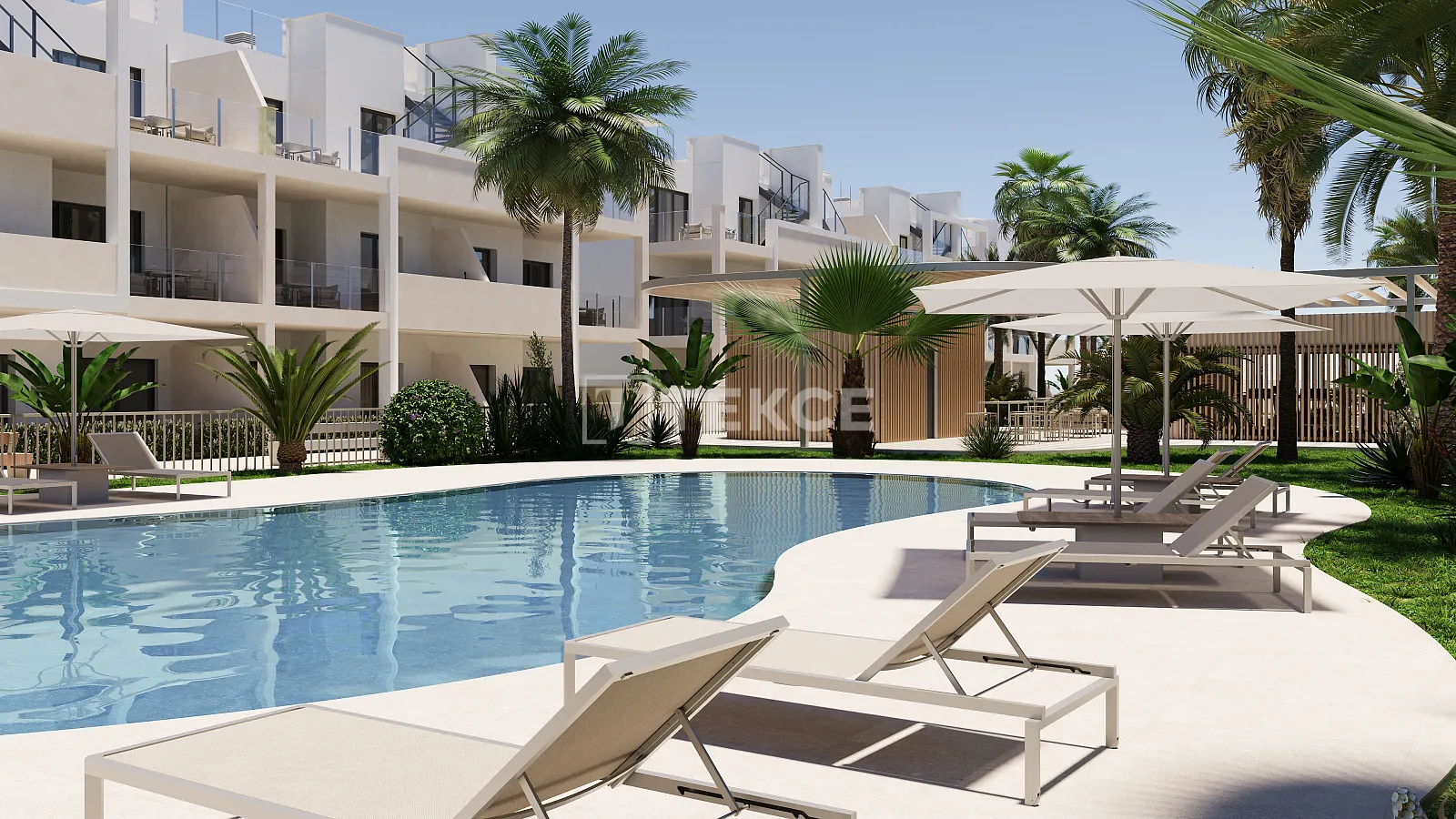 Moderne Apartments mit Gemeinschaftspool in San Cayetano