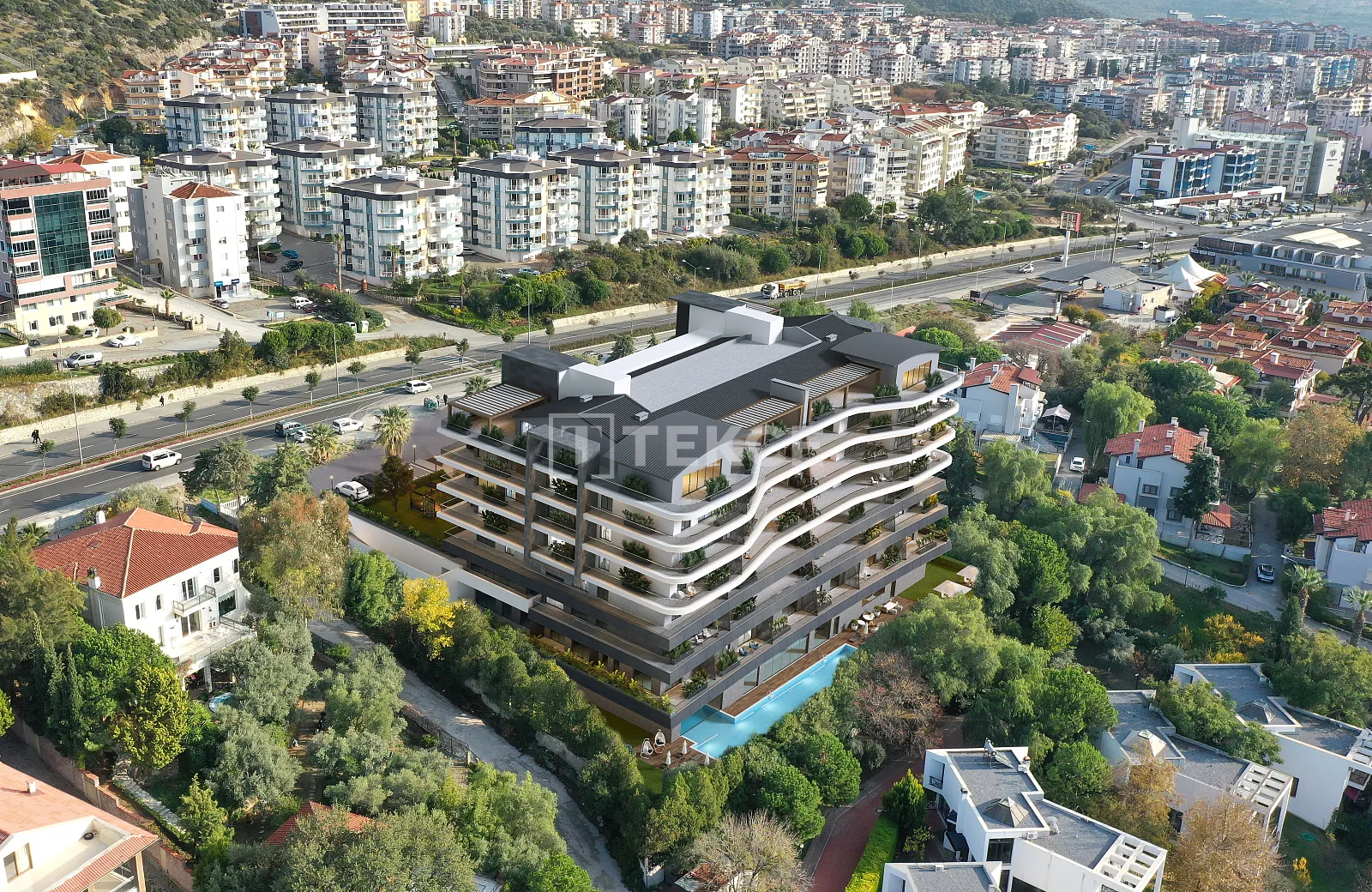 Sea View Real Estate with Pool in Kuşadası, Aydin, Turkey, photo 3
