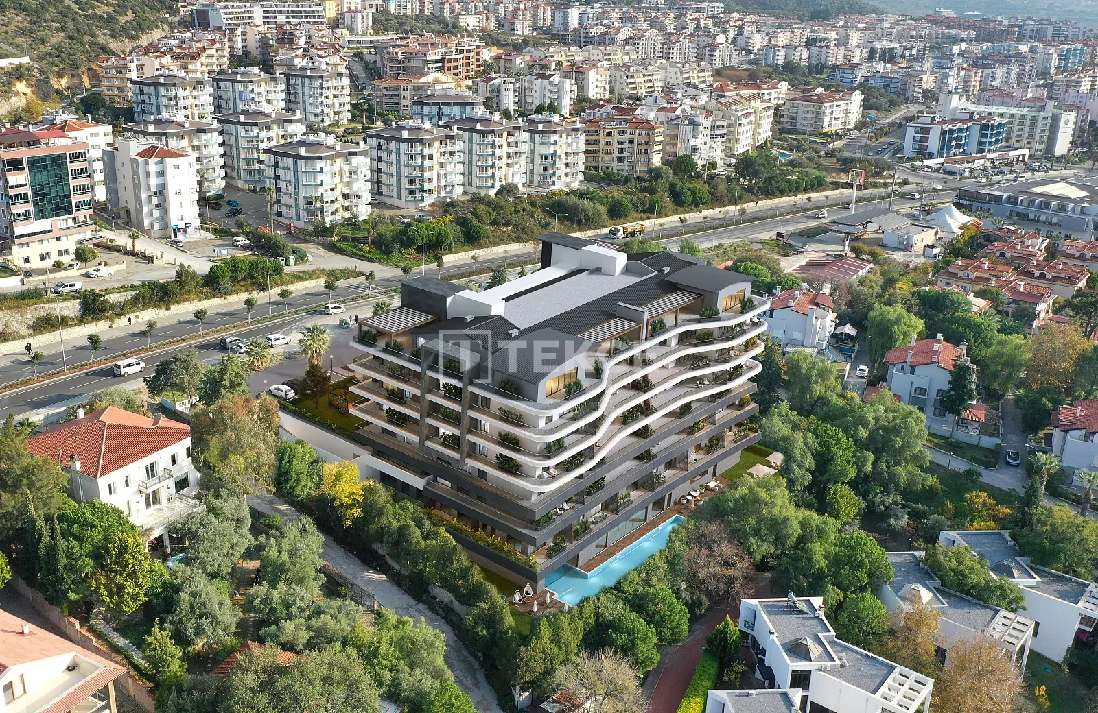 Sea View Real Estate with Pool in Kuşadası, Aydin, Turkey, photo 3