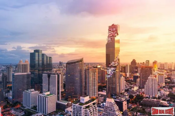 The Ritz Carlton Residences at MahaNakhon - 3 Bed Unit on the 25th Floor with Large Terrace - Special Price and Free Furniture!