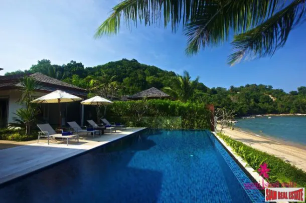Baan Ban Buri - Luxury 4 Bed Beach Front Resort Villa at Dhevatara Residence, Bophut, North East, Koh Samui