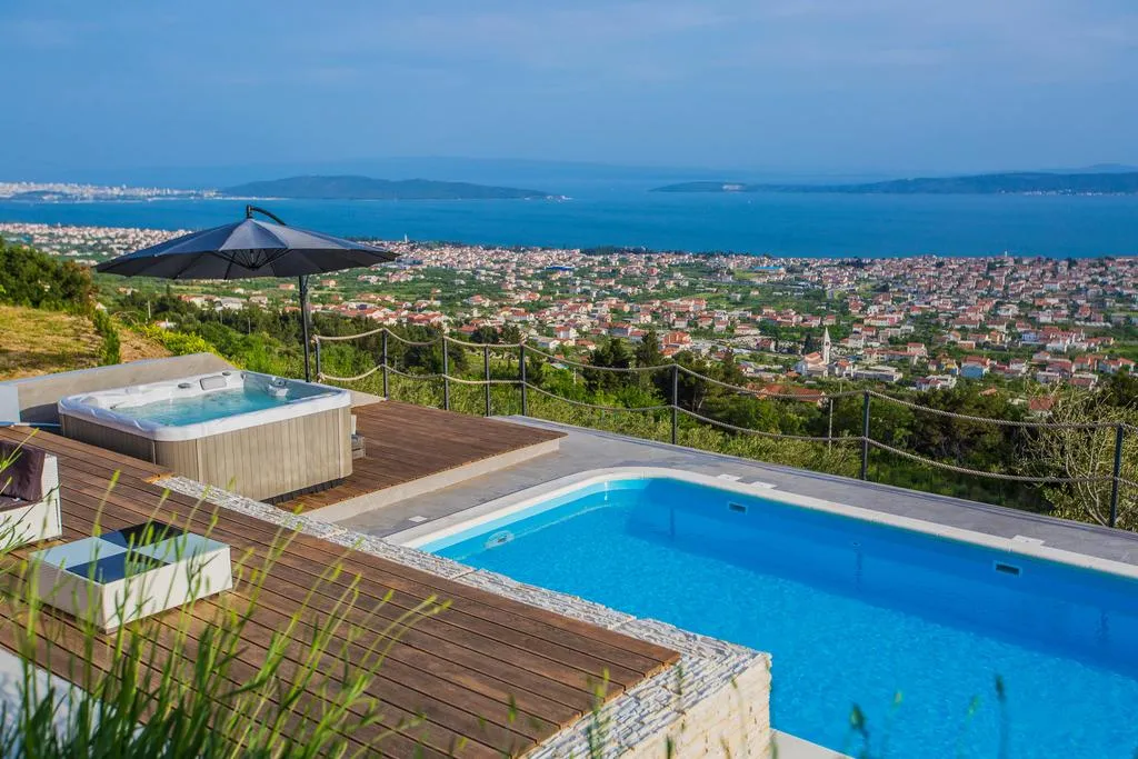 Sea View Hill Villa in Split Suburb