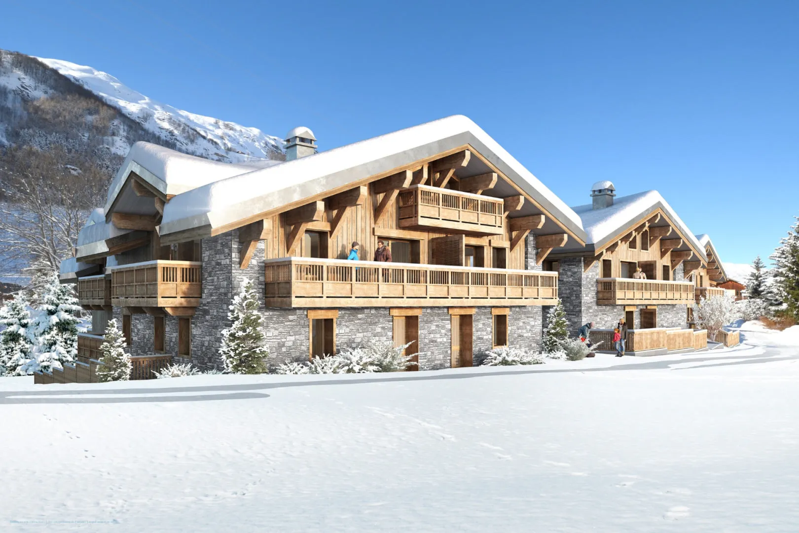 3-Schlafzimmer-Skihütte in der Nähe von SAINT-MARTIN-DE-BELLEVILLE, Savoyen
