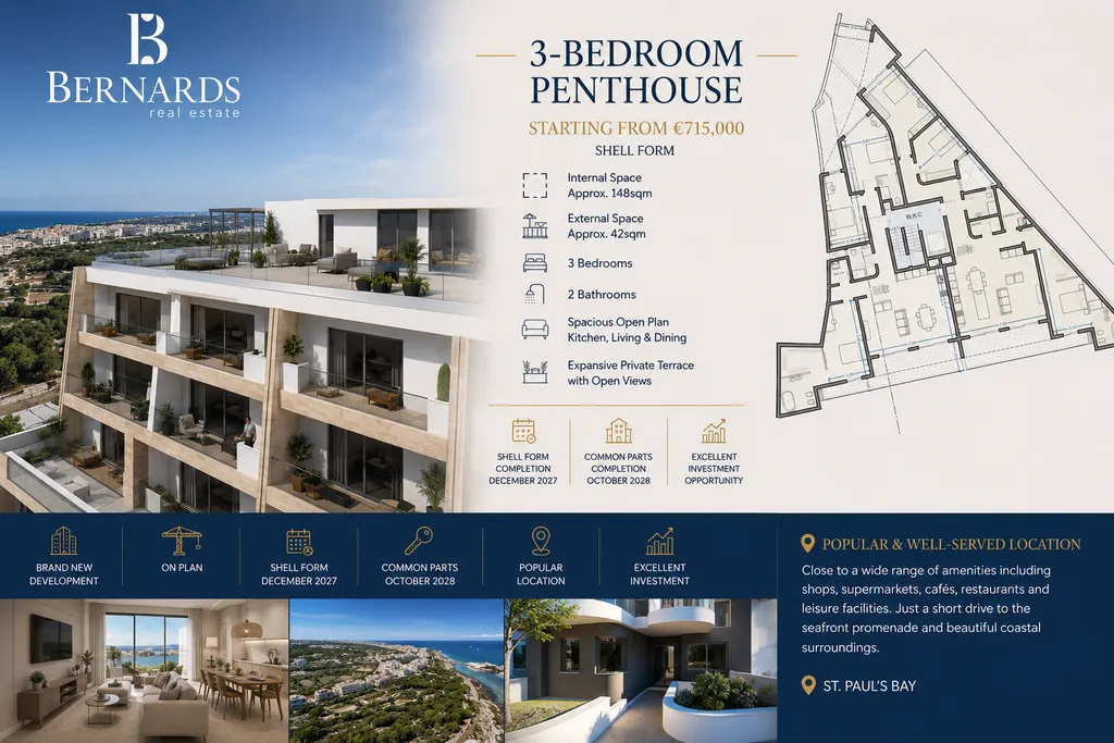 Penthouse in St Pauls Bay