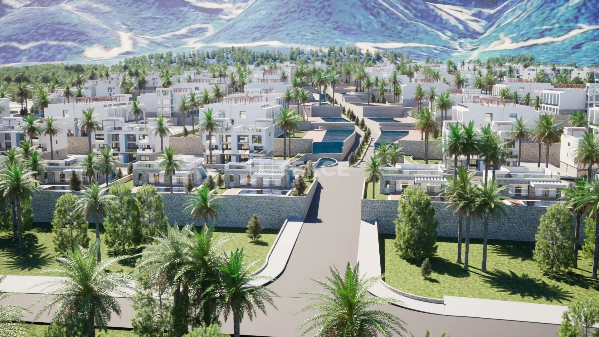 Deniz Manzaralı Bungalovlar, Gelişmiş Kompleks İçinde Kuzey Kıbrıs Tatlısu'da
