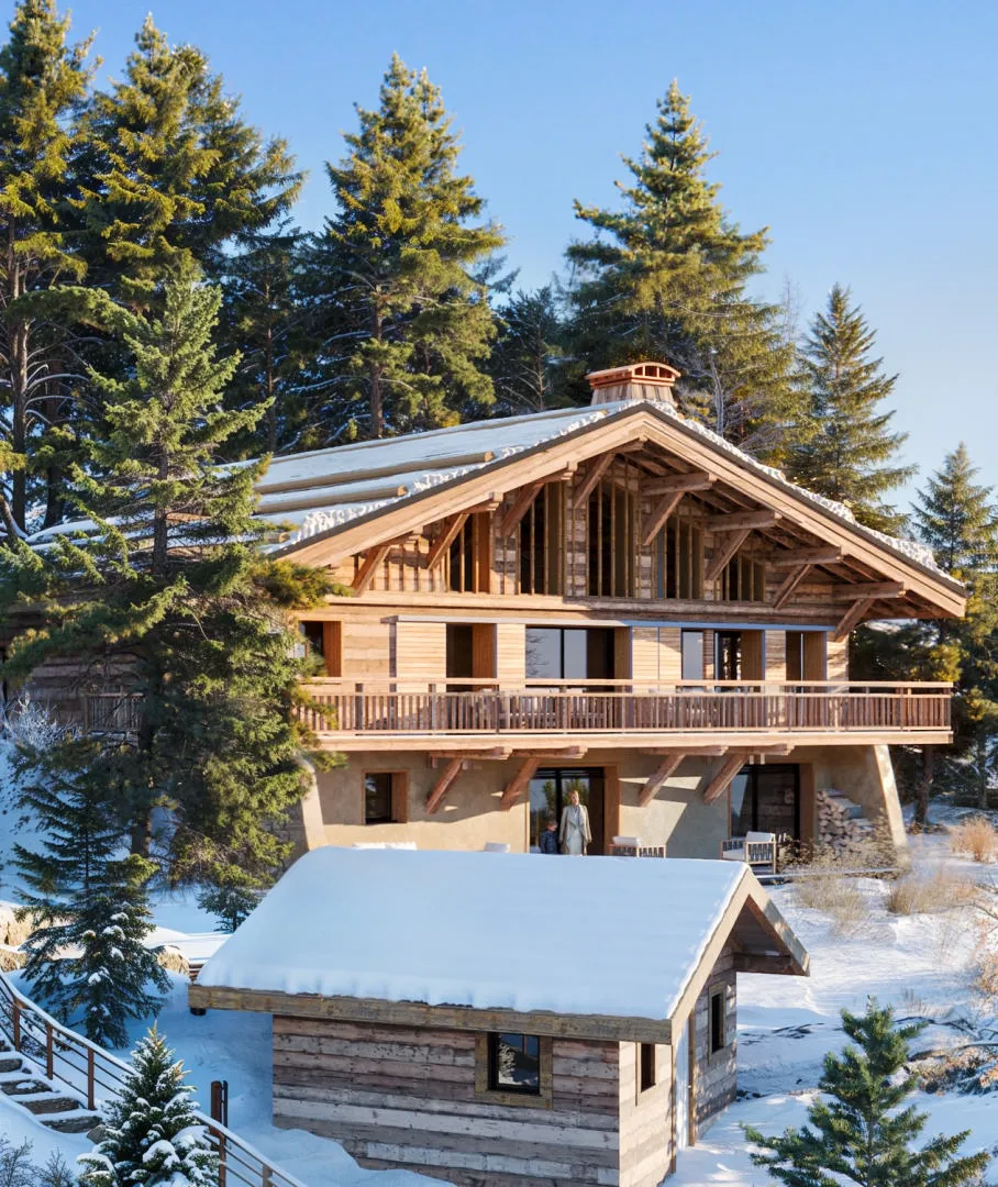 Chalet de ski 6 chambres près de MEGEVE, Haute-Savoie