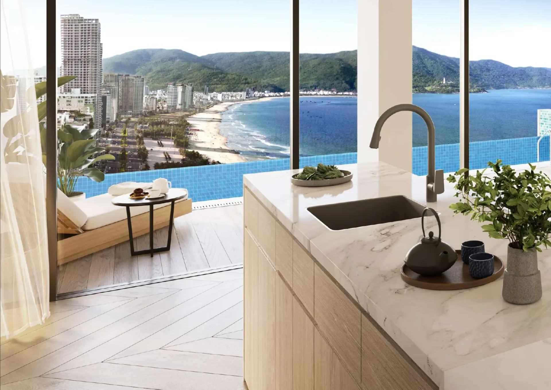 Appartamento Hotel con 2 camere in vendita presso Nobu Residences Da Nang
