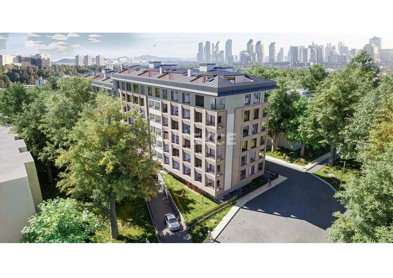Flats with Indoor Parking Just 150 m from Metro in Beşiktaş Levent