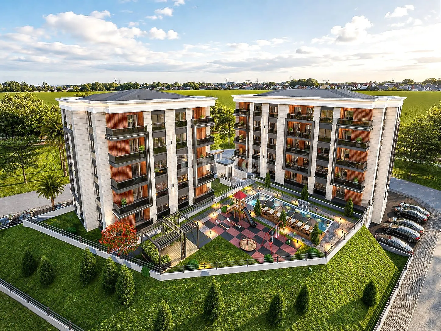 Apartments in Complex with Pool Close to Amenities in Bursa Nilüfer