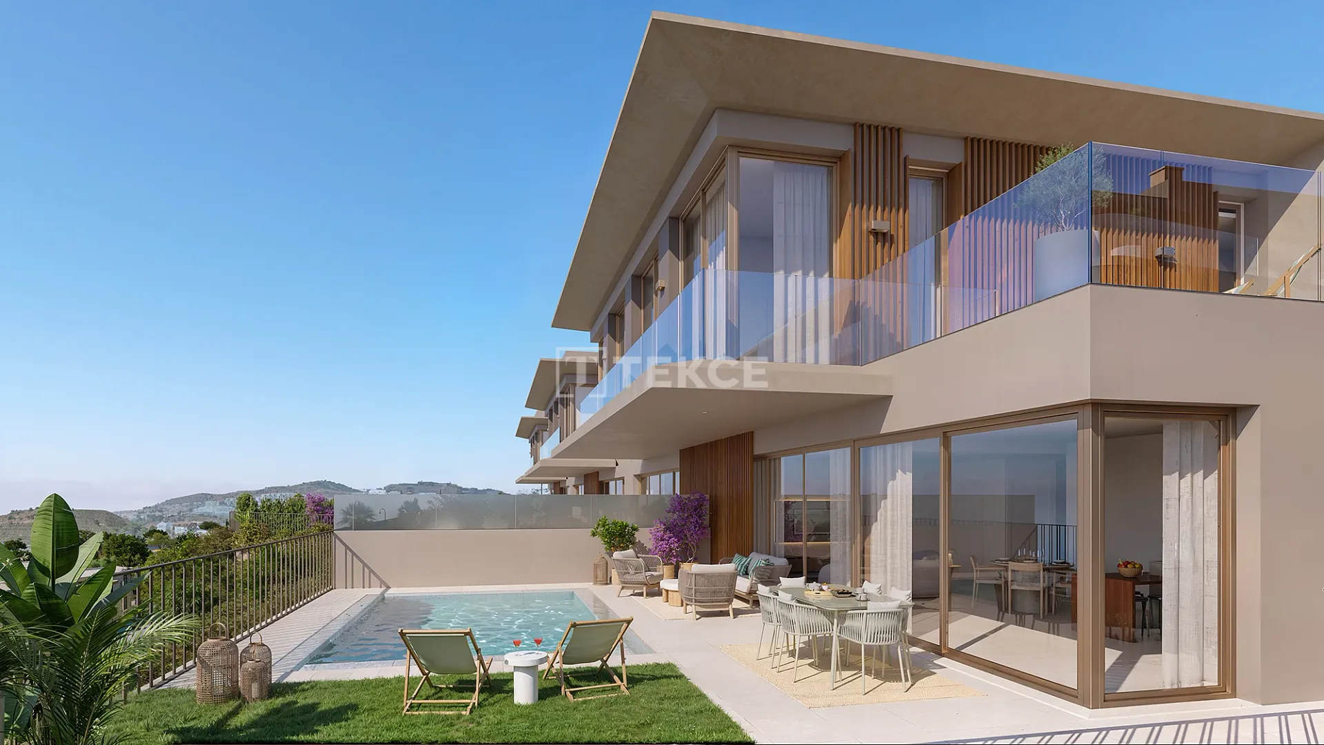 Sea Views Villas with Private Gardens in La Cala de Mijas