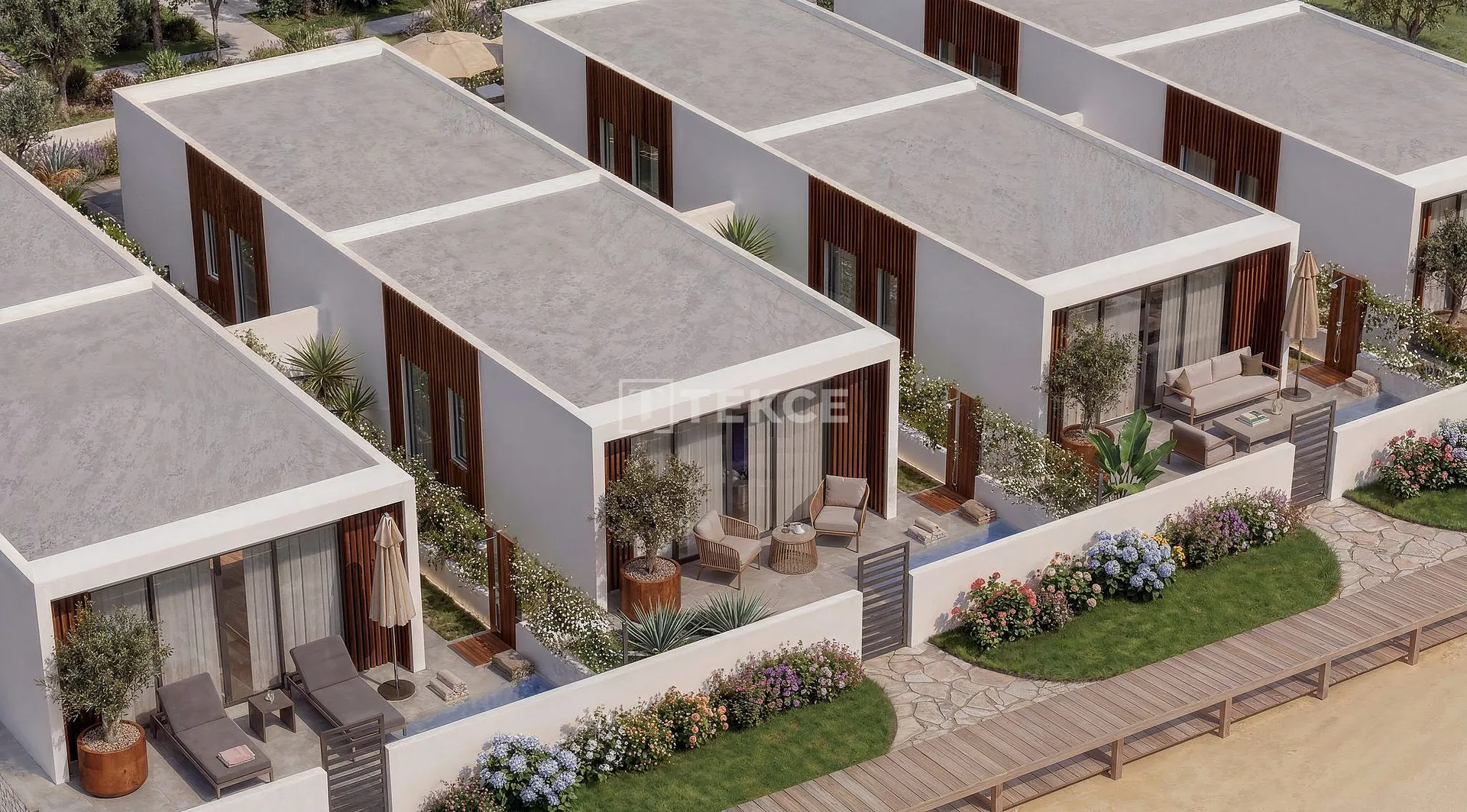 Plaj Erişimi Olan Vera Playa Almeria'da 2 Yatak Odalı Villalar