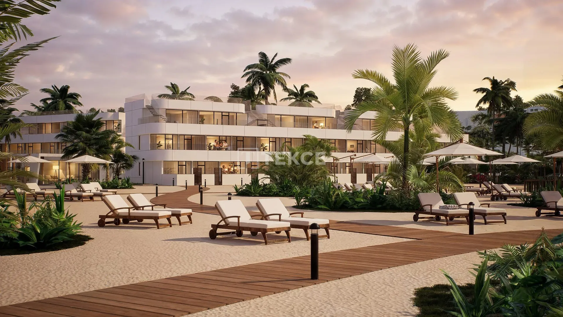Vera Playa'da Özel Plajlı 1 ve 2 Yatak Odalı Daireler
