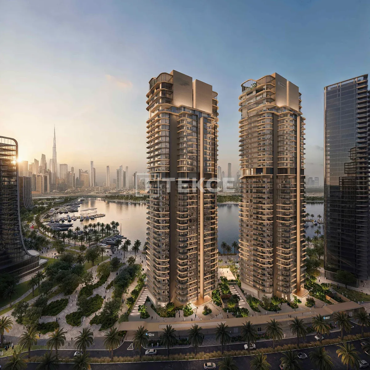 Apartamentos Frente al Canal con Vistas al Skyline en el Dubai Design District