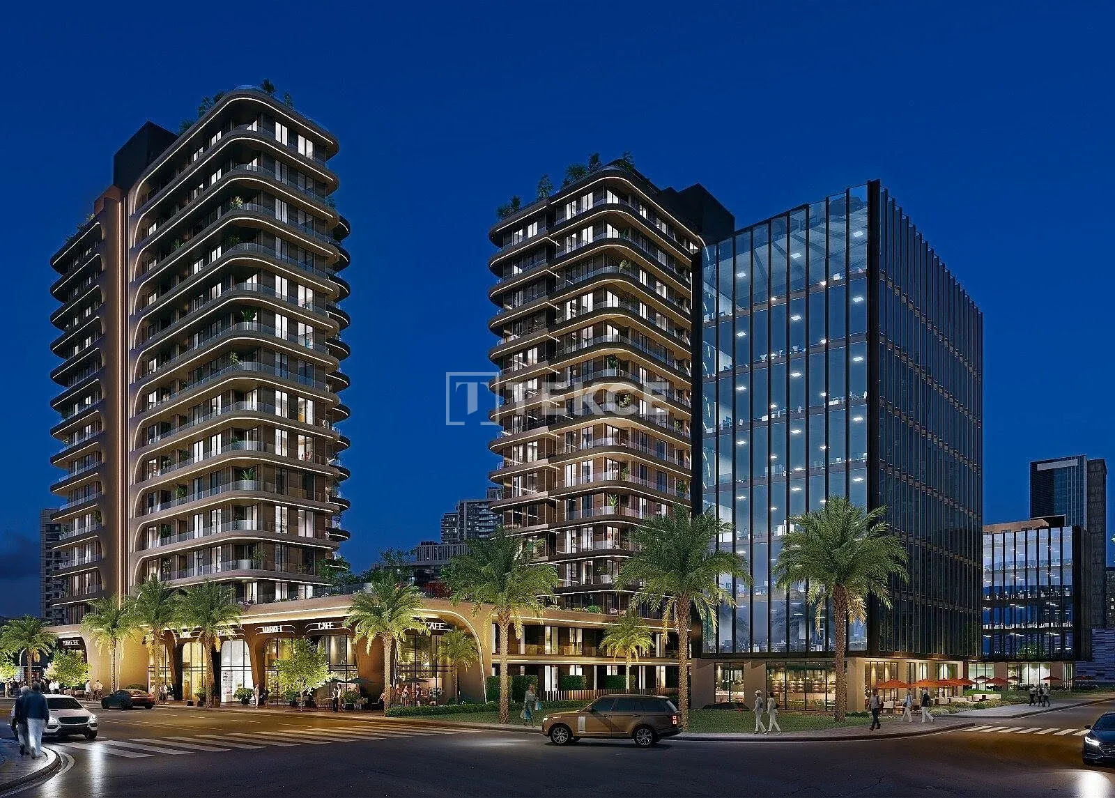 Apartamentos com vista para o mar num complexo seguro em Ataşehir, Istambul