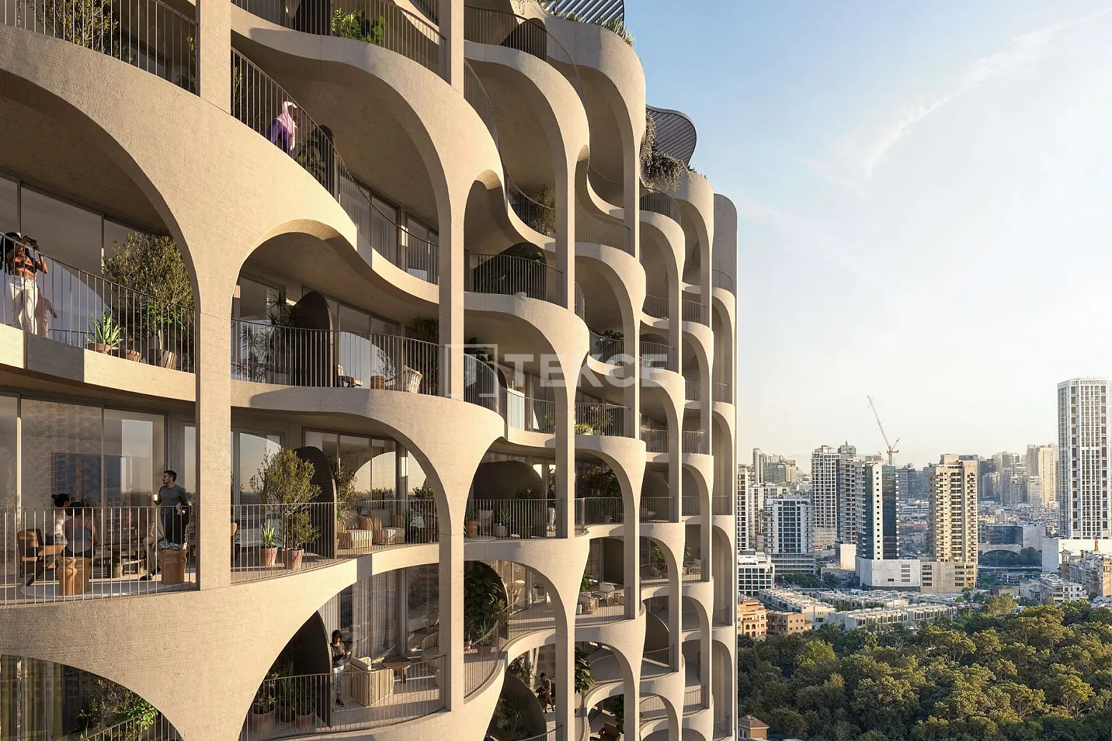Appartements à JVC Dubaï dans un complexe doté d'une piscine sur le toit