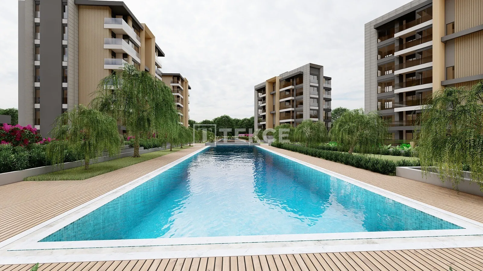 Antalya'da Zengin Sosyal İmkanlara Sahip 3 ve 4 Yatak Odalı Daireler