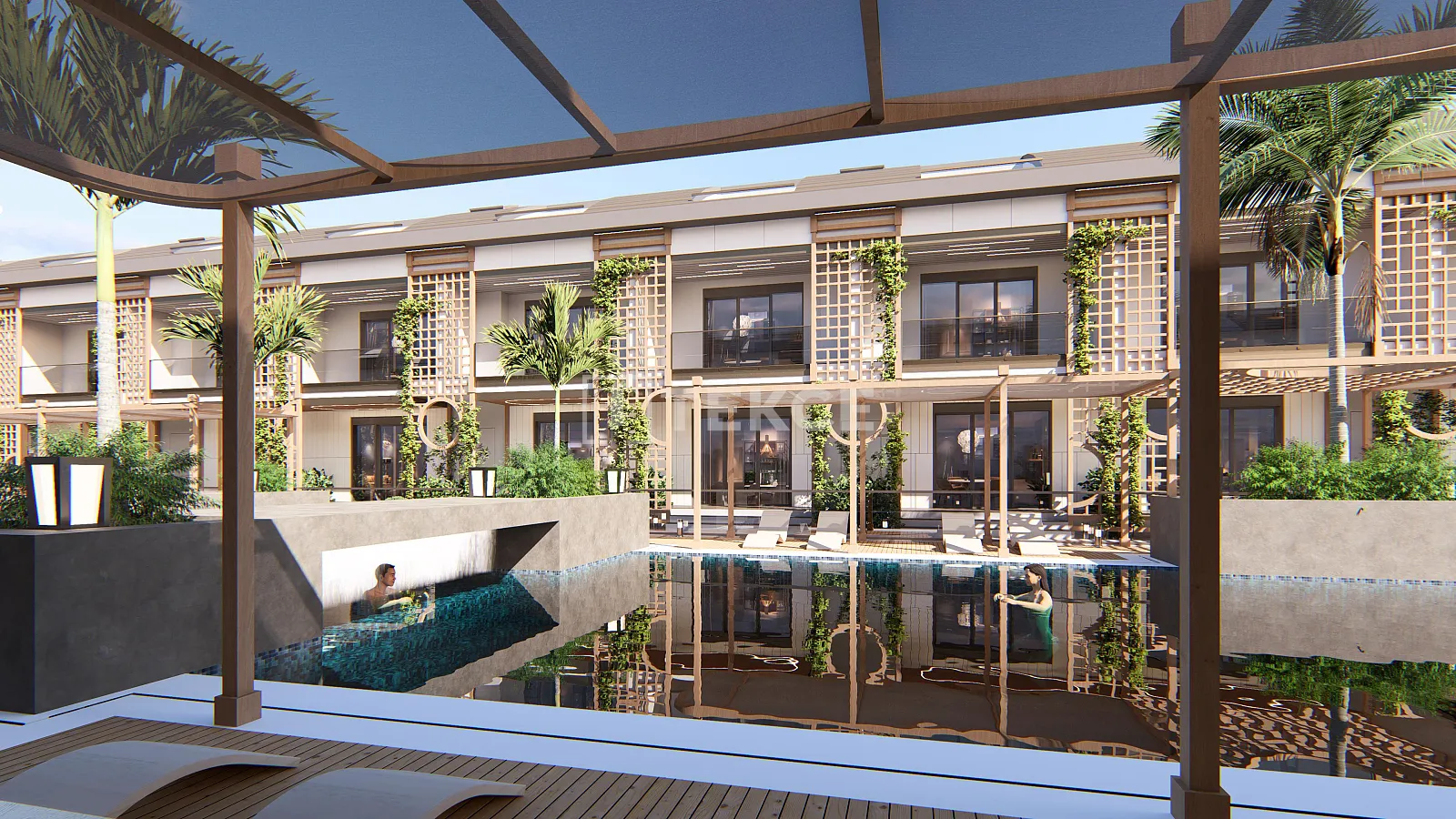 Apartamentos con Piscina Cerca de Campos de Golf en Belek Antalya