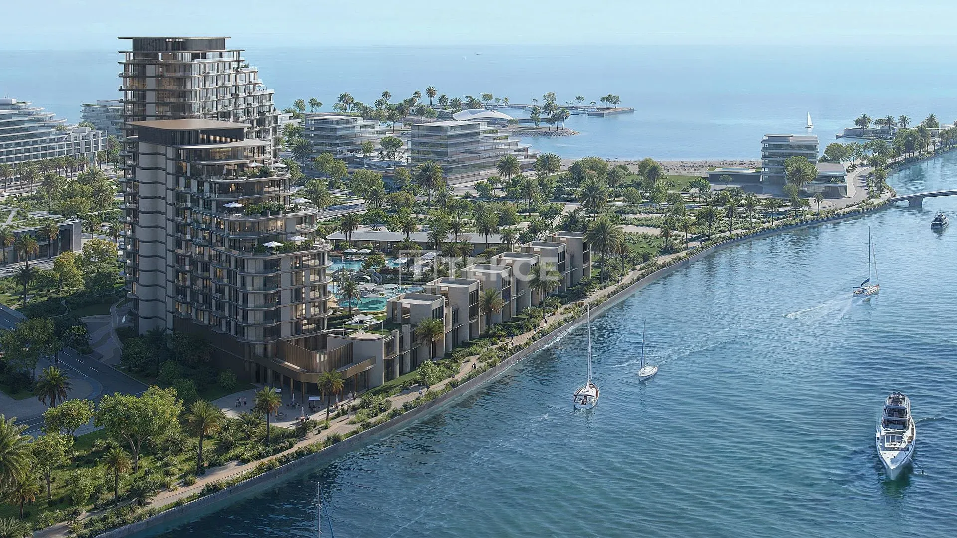 Appartements de Luxe en Bord de Mer avec Vue sur Canal à Mina Al Arab