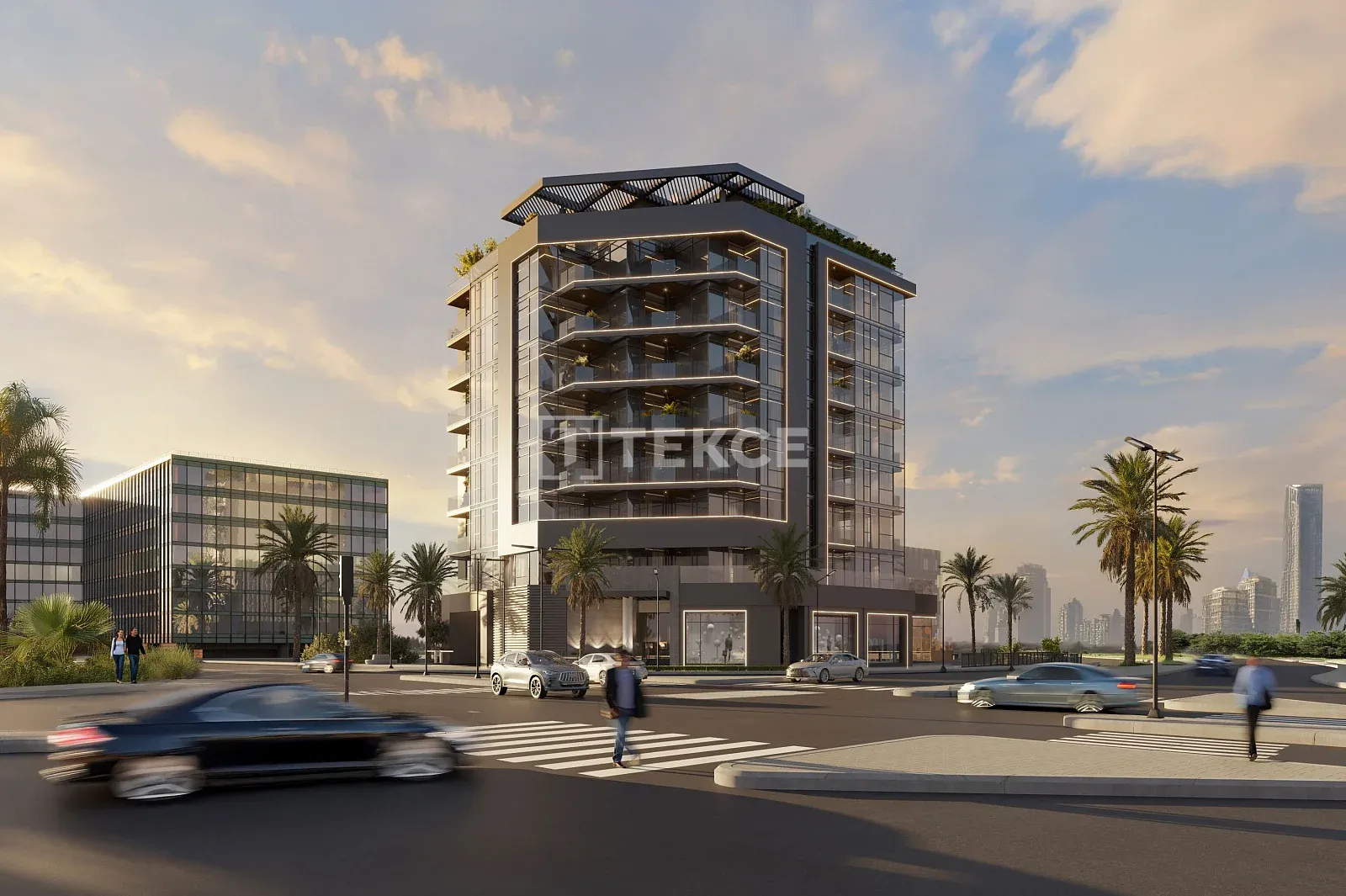 Flats in Boutique Project with Waterfront-View Pool in Dubai