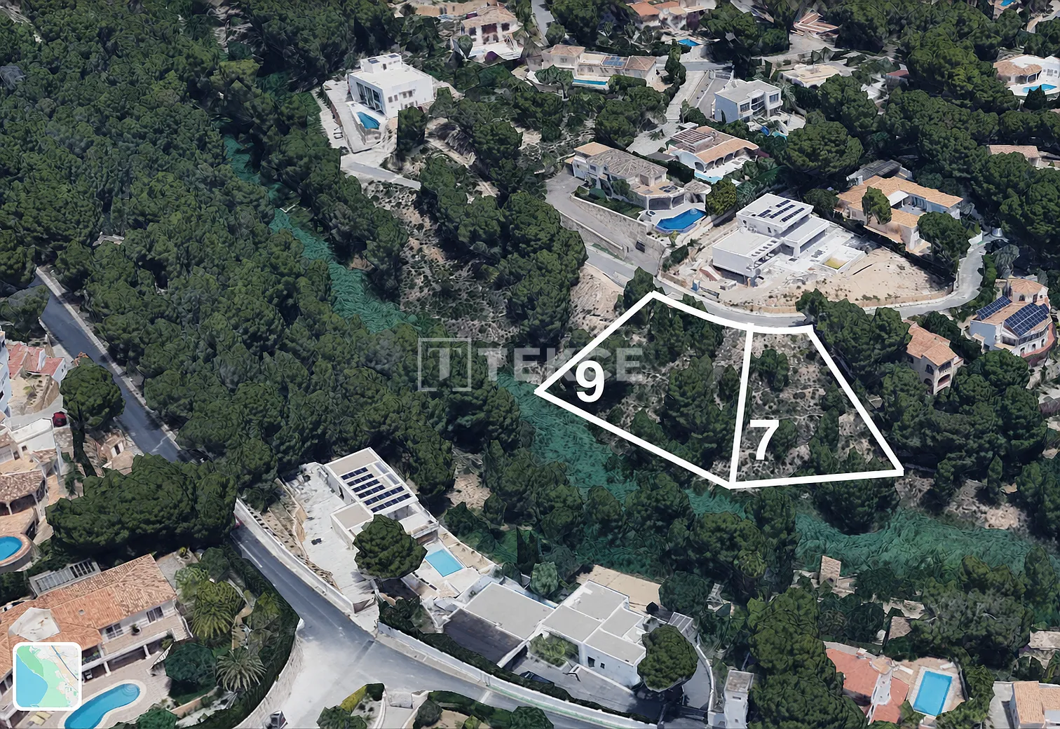 Terrenos de Construção em Altea Alicante com Vistas para o Mar