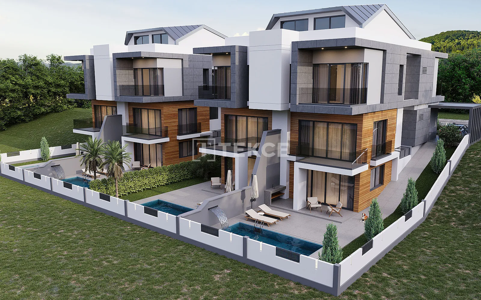 Özel Havuzlu 5 Yatak Odalı Villa Antalya Kemerağzı'nda Satılık