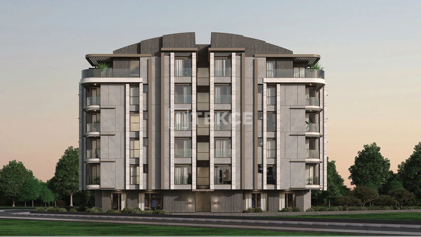 Appartamenti con vista sul mare nel quartiere Antalya Konyaaltı Liman