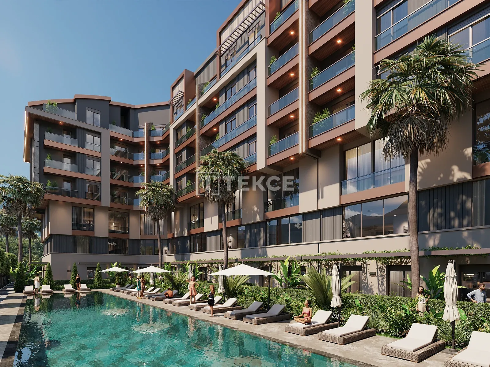 Havuzlu ve Otoparklı Antalya Konyaaltı'da Satılık Daireler
