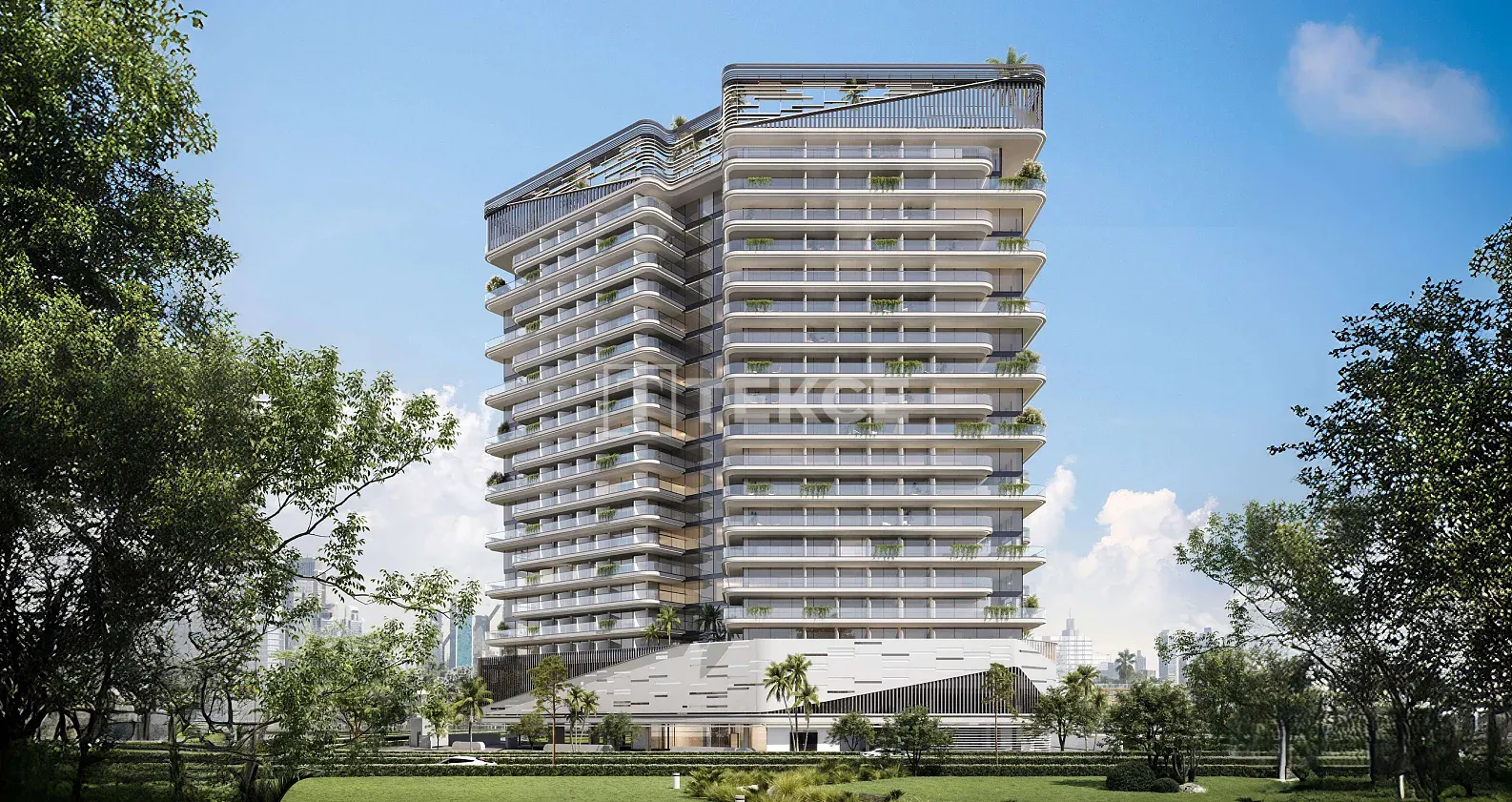 Appartements avec Balcon et Commodités Style Resort à Majan Dubaï