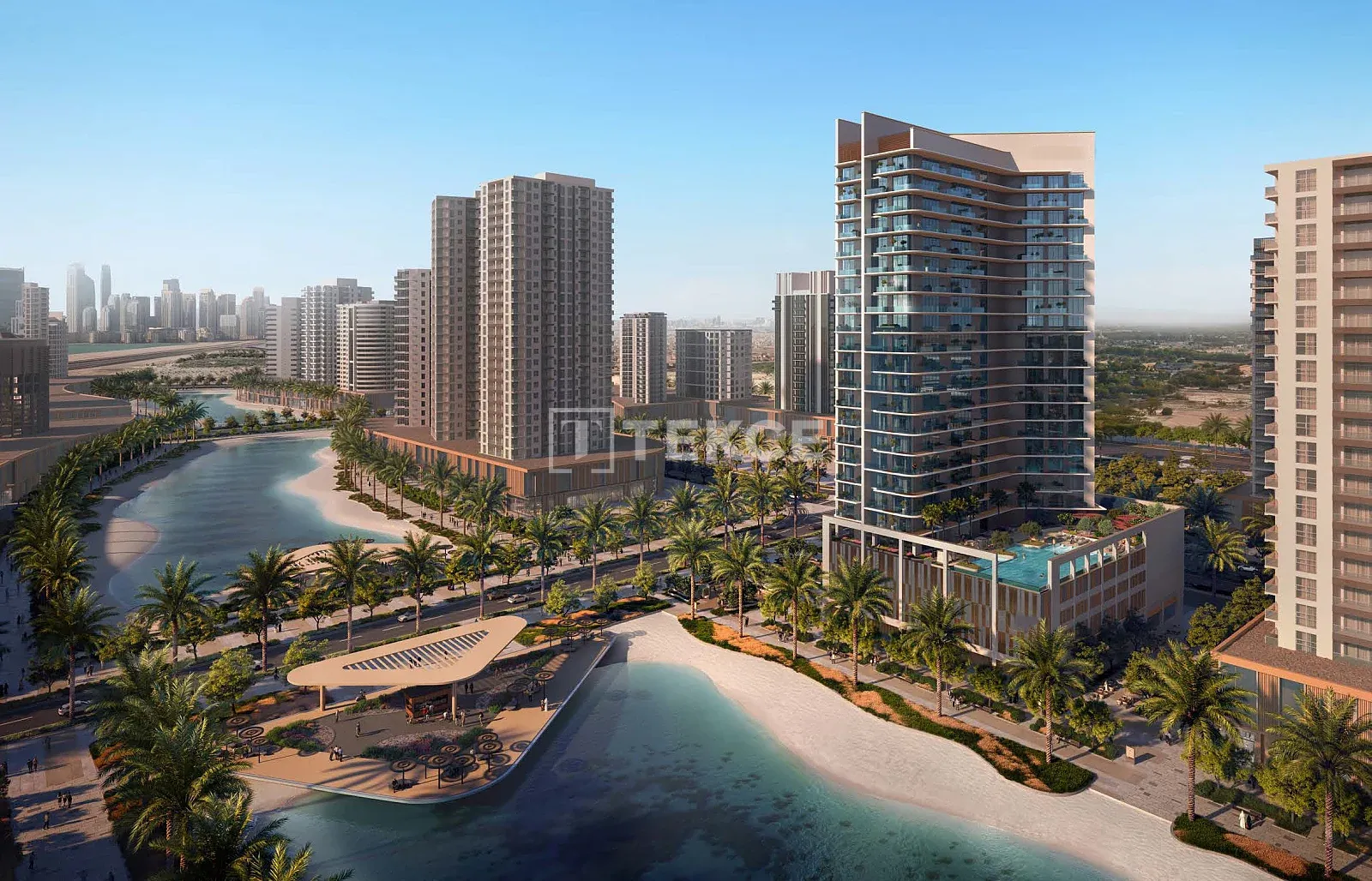 Appartamenti di Marca con Accesso alla Laguna a Dubai Meydan