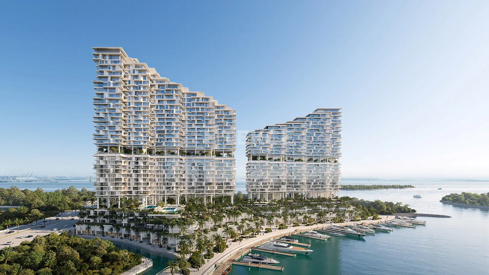 Özel Marina'lı Sahil Daireleri Abu Dabi'de