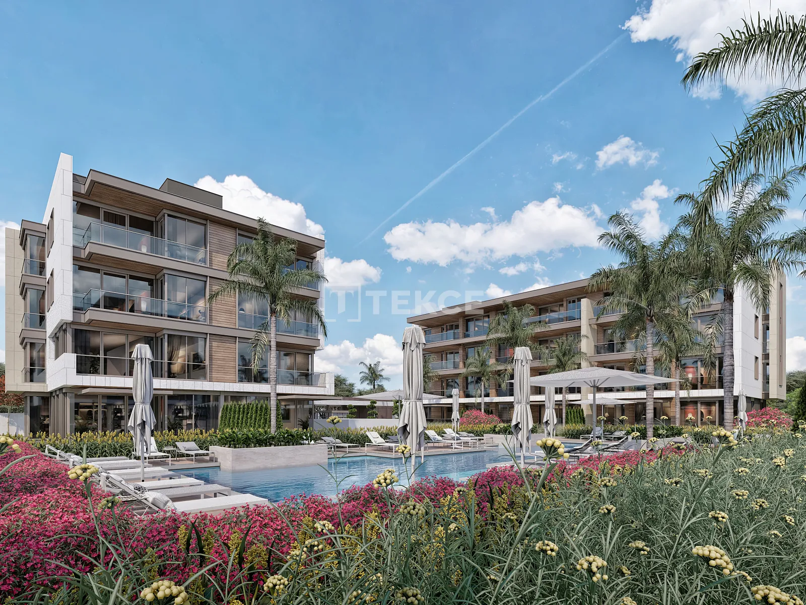 Wohnungen in einem Komplex mit Pools in Antalya Konyaaltı