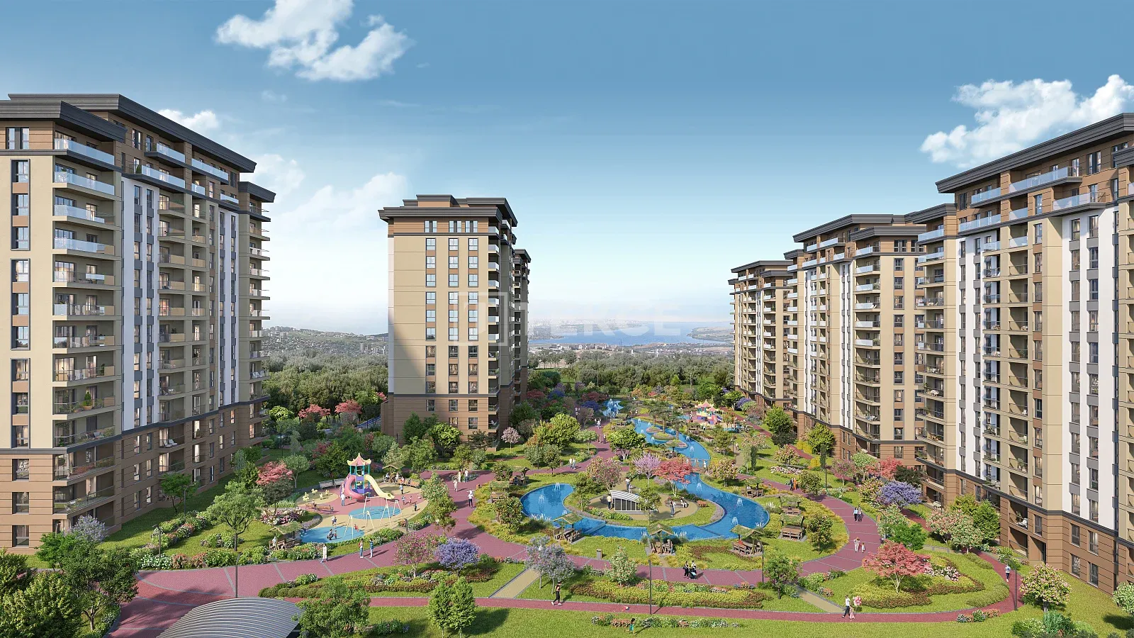 Avcılar İstanbul'da İç Havuzlu ve Göl Manzaralı Apartmanlar