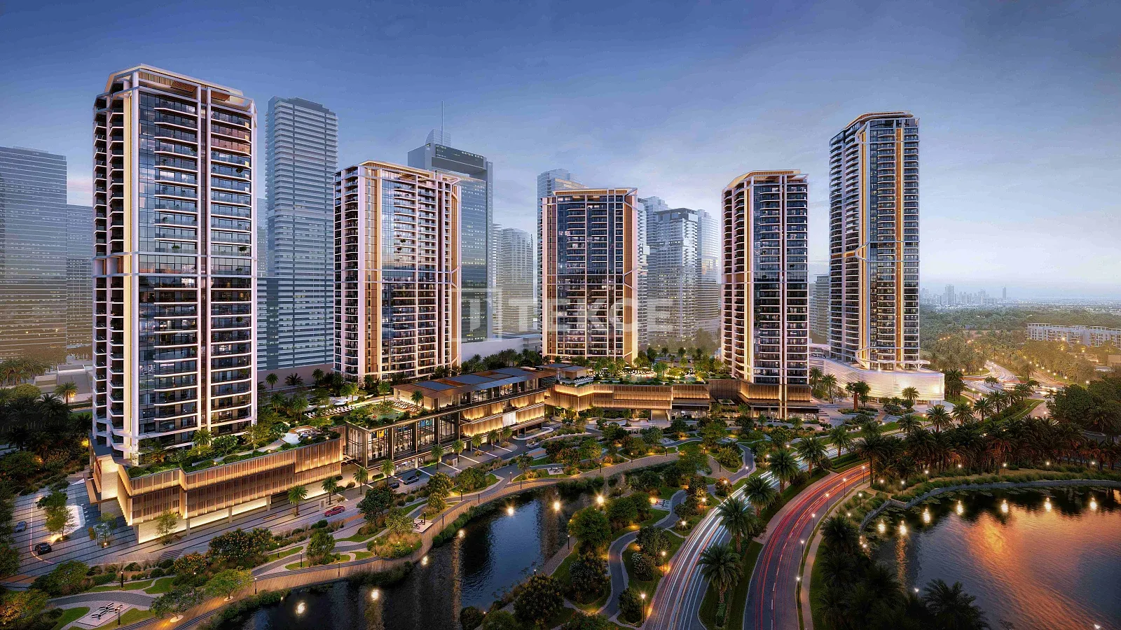 Apartamentos con vistas al lago y a la isla en venta en Jumeirah Lake Towers