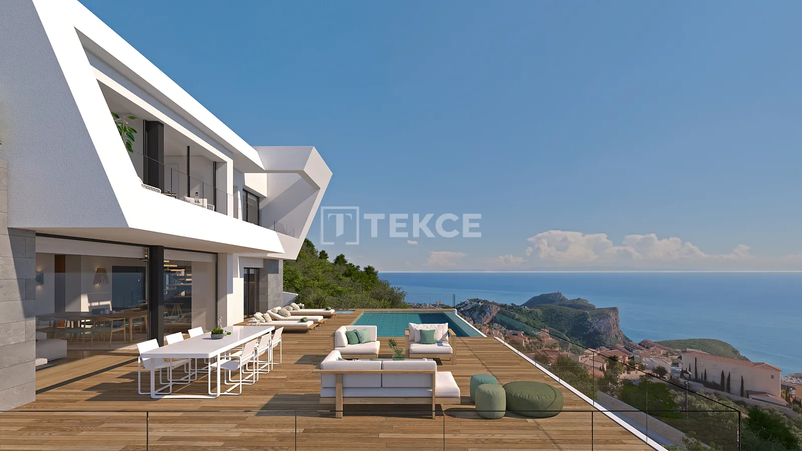 Panorama-Meerblick-Villa in Benitachell, Alicante