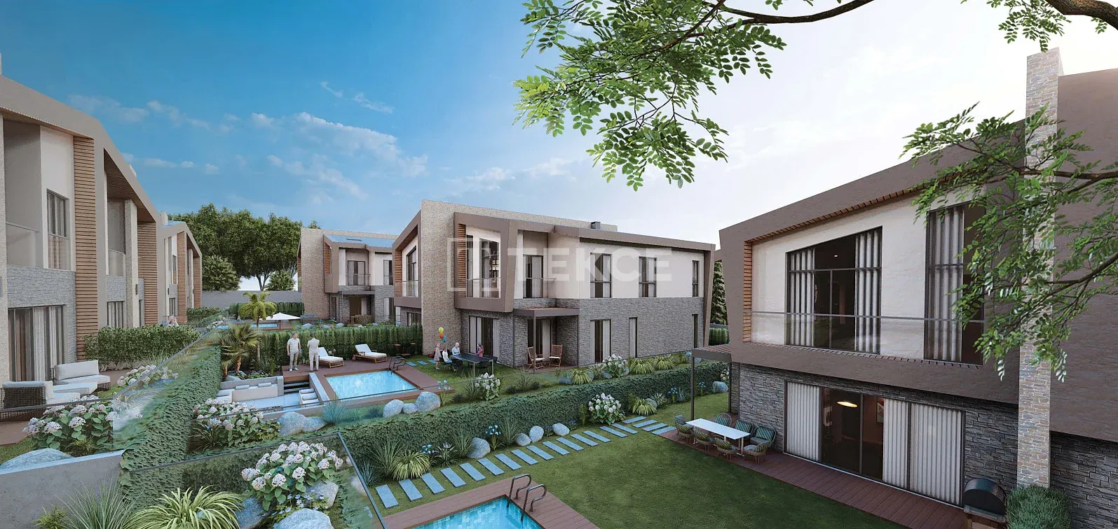 Vilas com Vista para a Natureza e Cidade em um Complexo em İstanbul