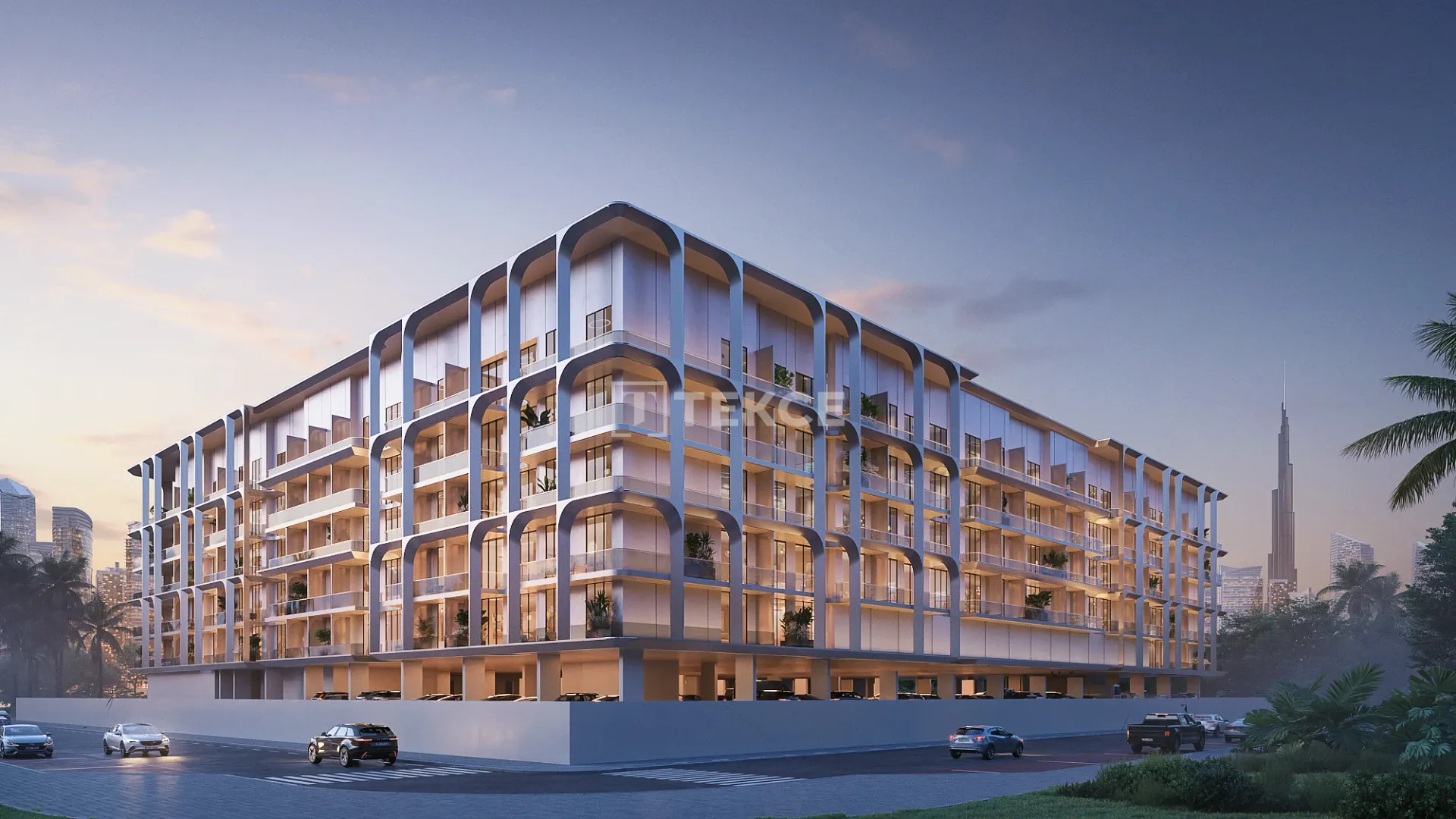 Apartamentos com Design Art Déco e Piscina Laguna em Arjan, Dubai