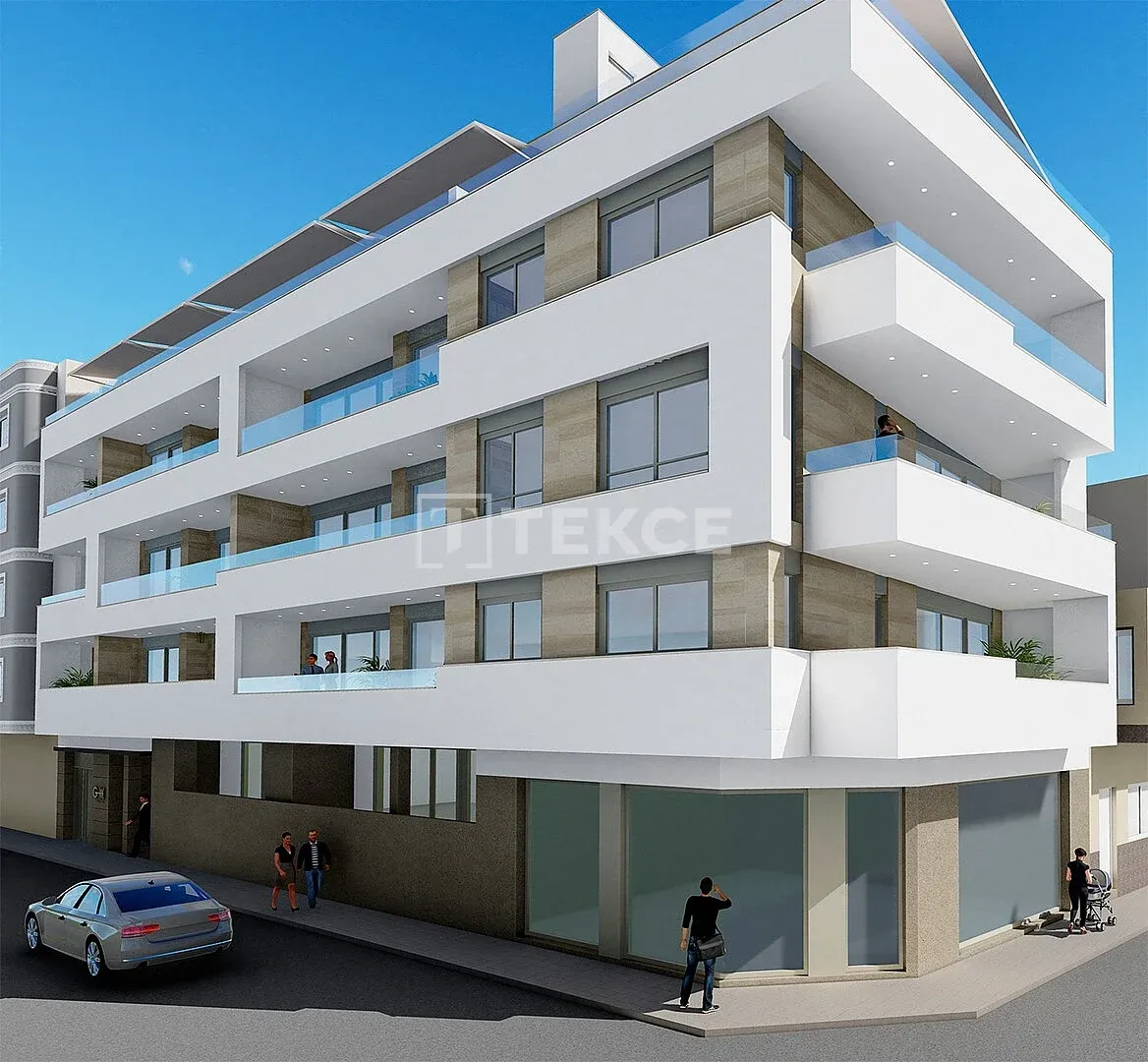 Apartments mit Dach-Jacuzzi nahe dem Strand in Torrevieja