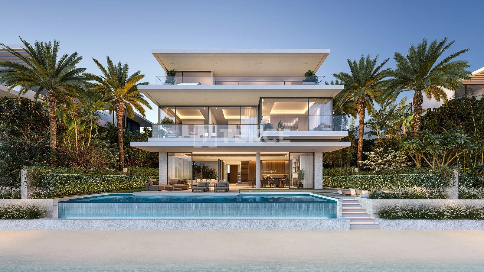 Exclusive Beachfront Villas with Private Pools in Palm Jebel Ali