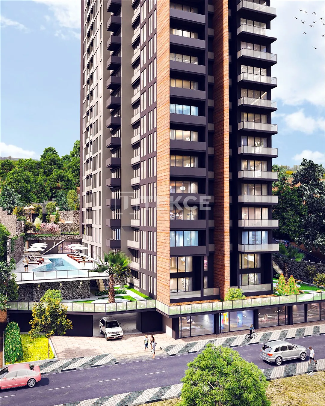 Kartal İstanbul'da Bir Komplekste Satılık Deniz Manzaralı Apartmanlar