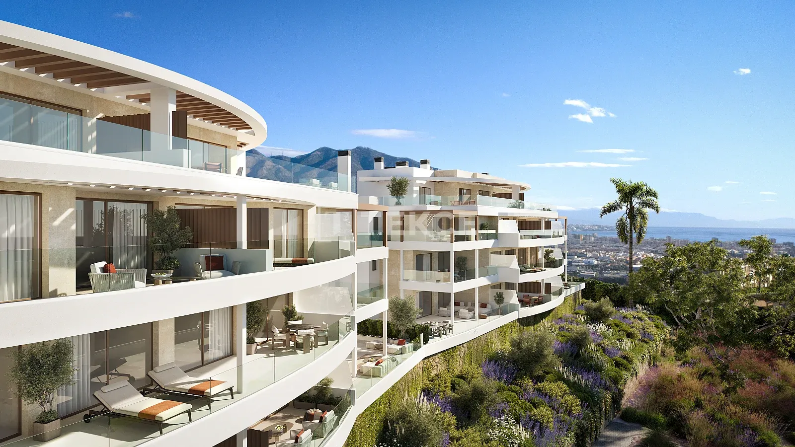 Apartamentos con Vista al Mar en un Complejo con Piscina Infinita en Mijas