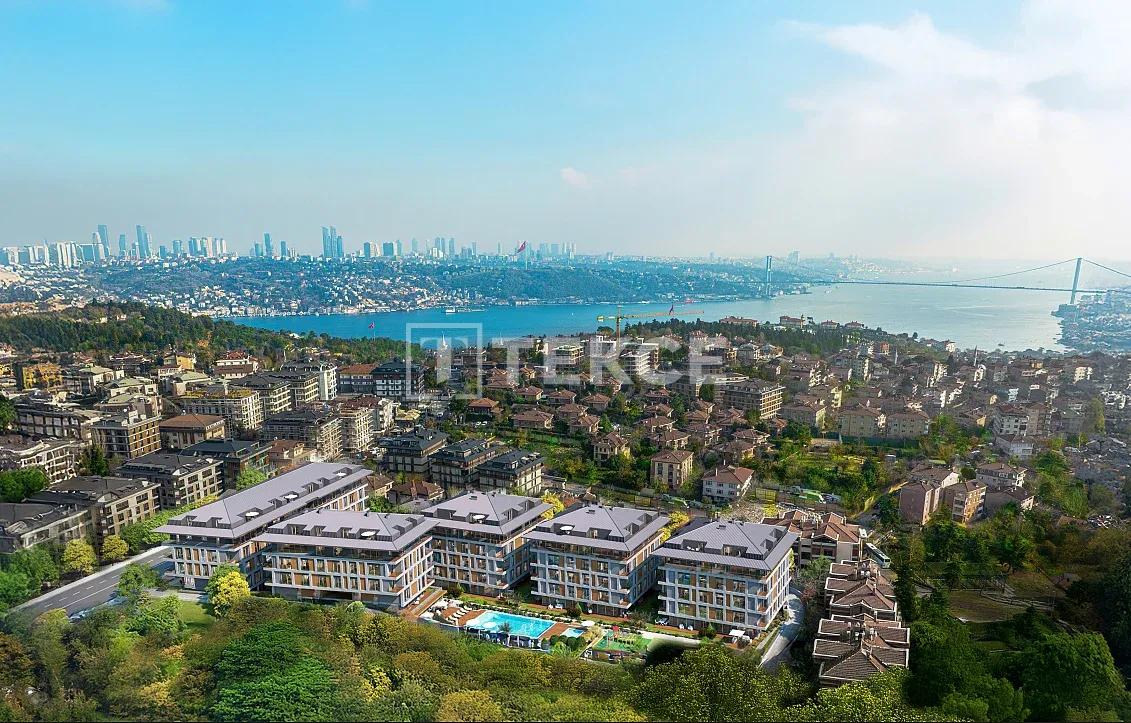 Appartements avec Vue sur Mer dans un Projet de Design Horizontal à İstanbul Üsküdar