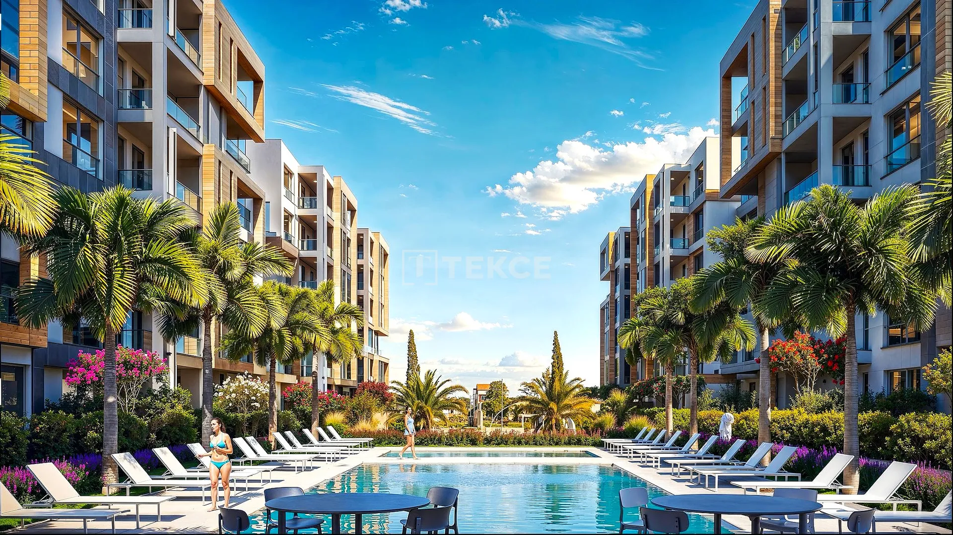 Appartements dans un complexe sécurisé avec piscine à Bursa Nilüfer
