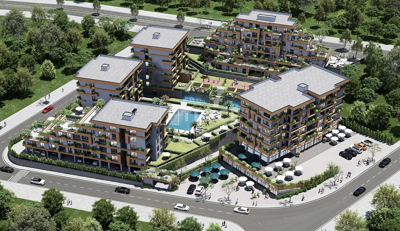Appartamenti in un Complesso con Piscine a Bursa Nilüfer