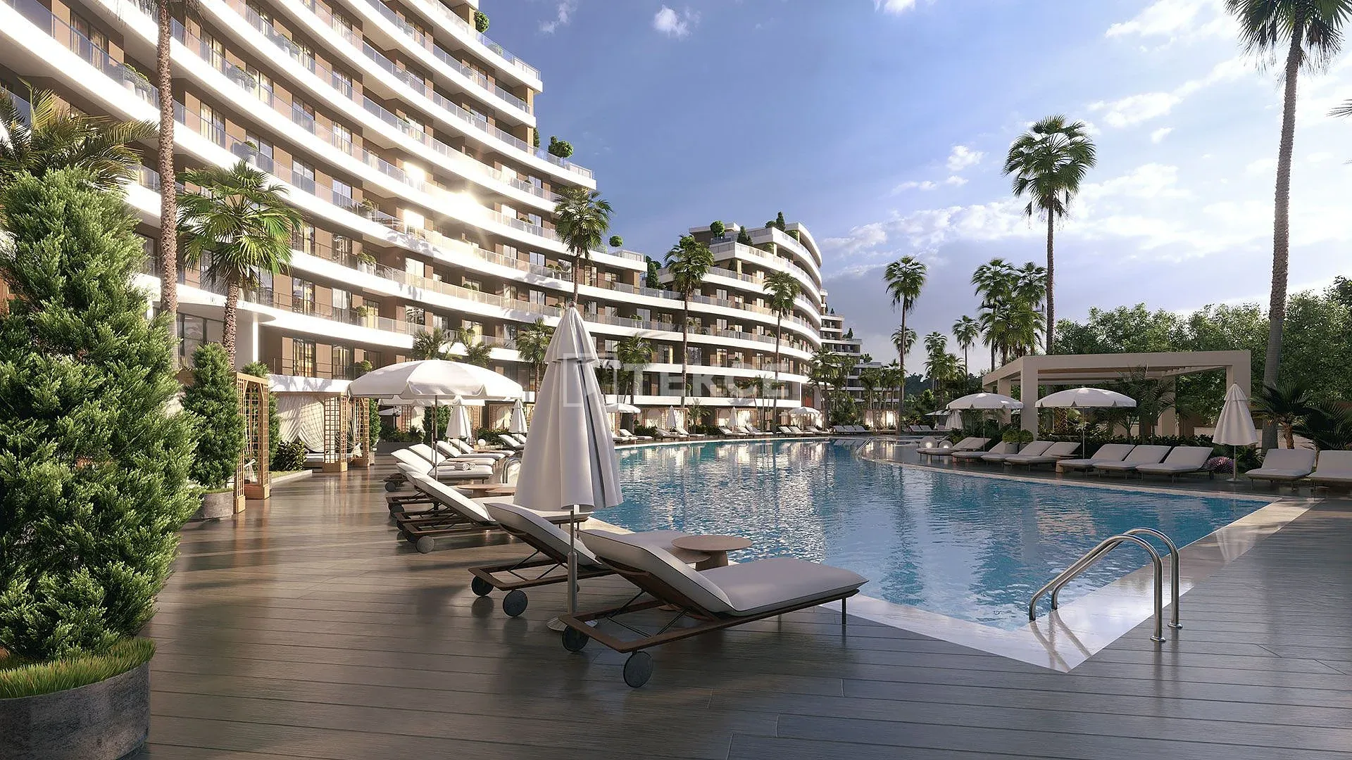 Wohnungen in einem niedrigen Wohnprojekt mit Pool in Altıntaş Antalya