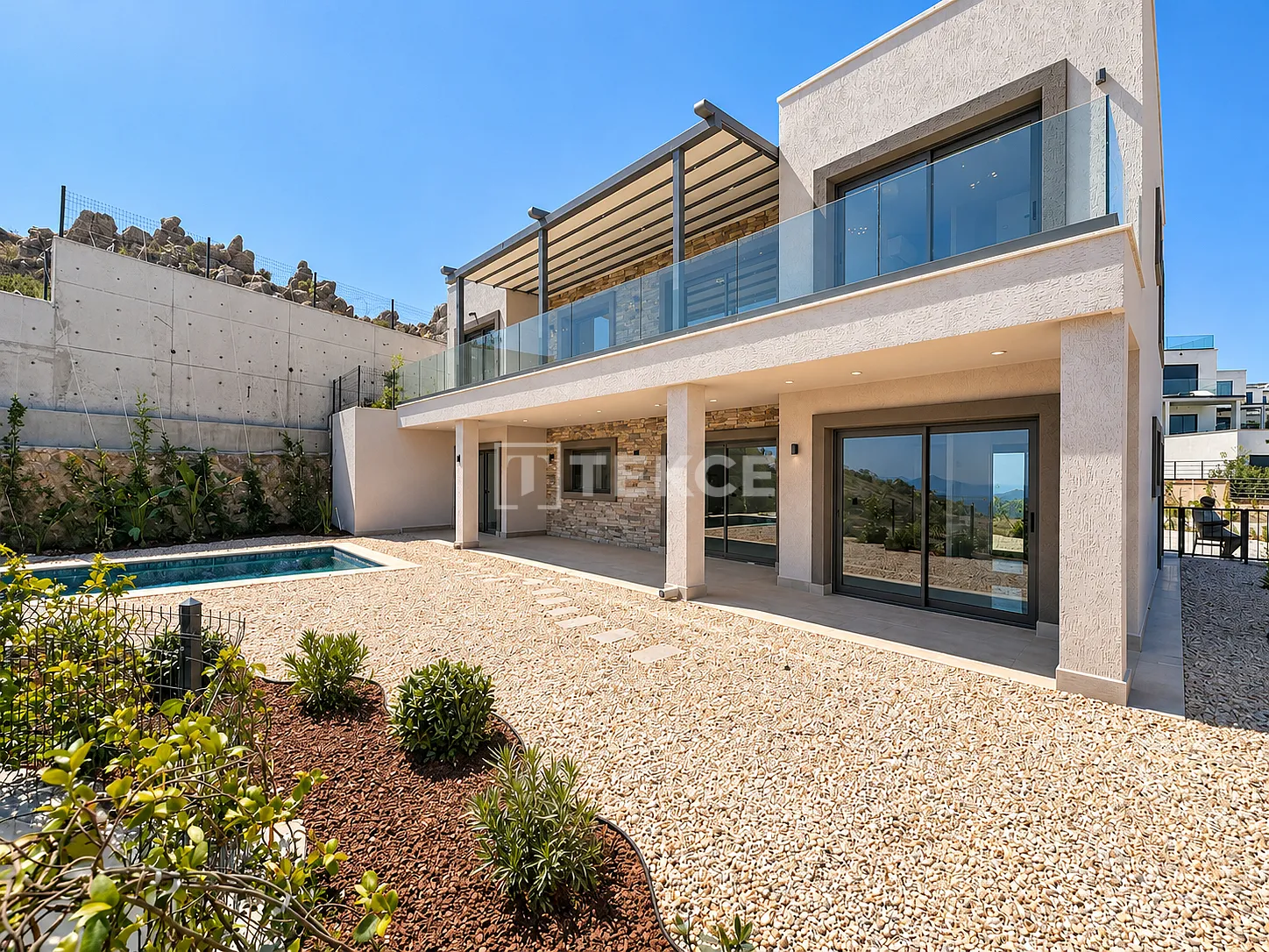Casas con vistas al mar y piscinas privadas en Bodrum Bağla