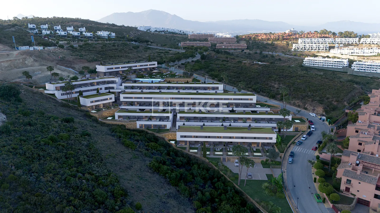 Luxuriöse Häuser mit Meerblick in einem Projekt in Manilva Malaga