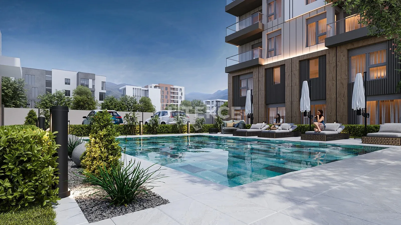Appartements dans un Complexe avec Piscine Près de l'Aéroport d'Antalya