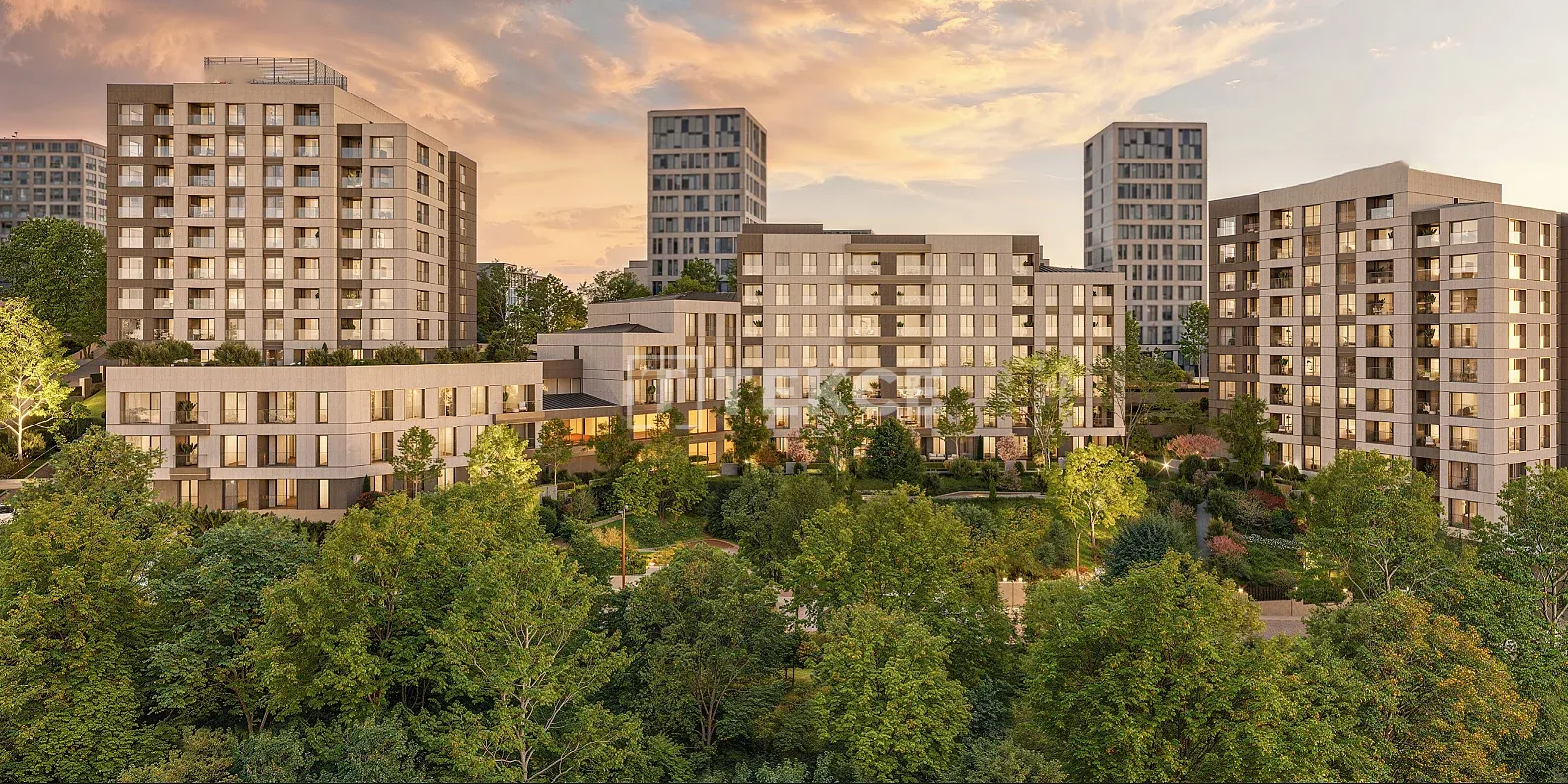 Apartamentos à Venda Perto da Estação de Metrô em Istambul Ataşehir