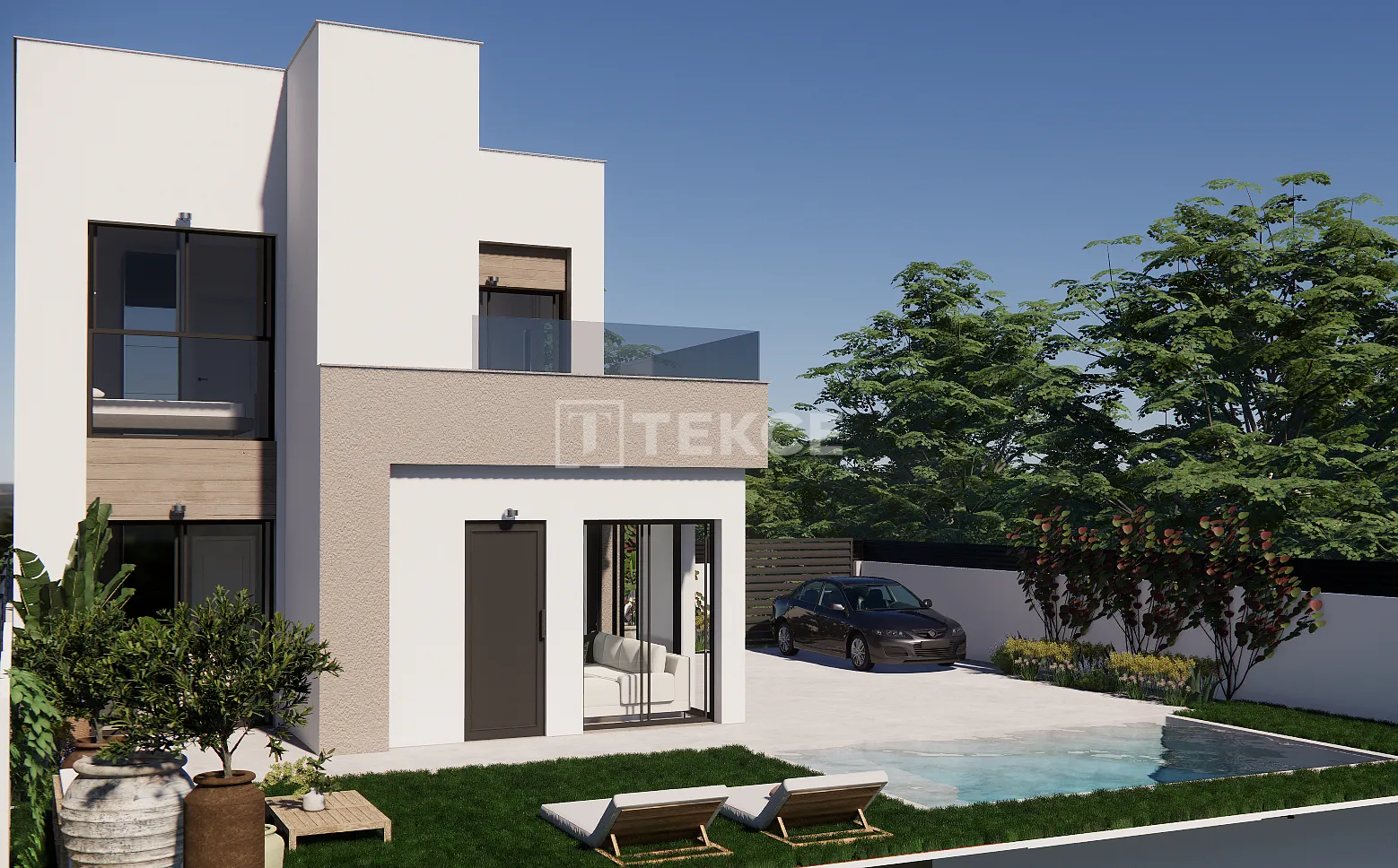 Villas Geminadas de 3 Quartos com Piscinas em Orihuela Alicante