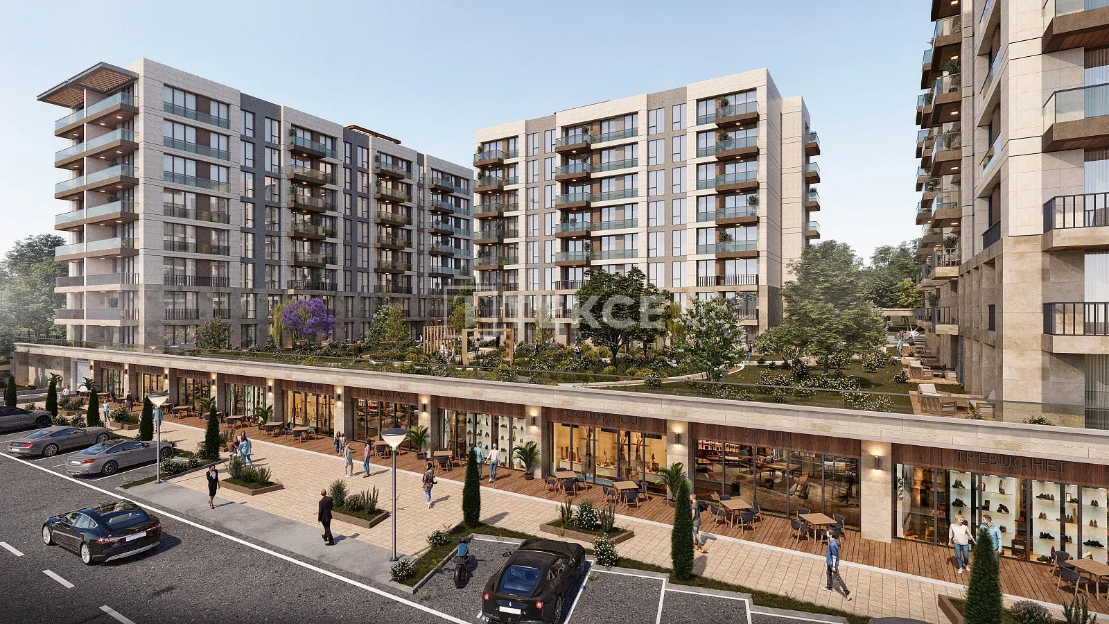 Seewohnungen in einem Komplex mit Pool in Avcılar Istanbul